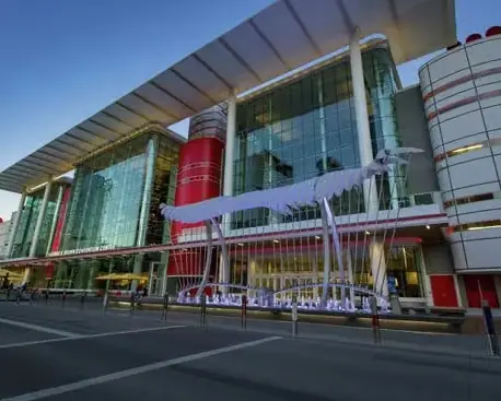George R. Brown Convention Center entrance in downtown Houston