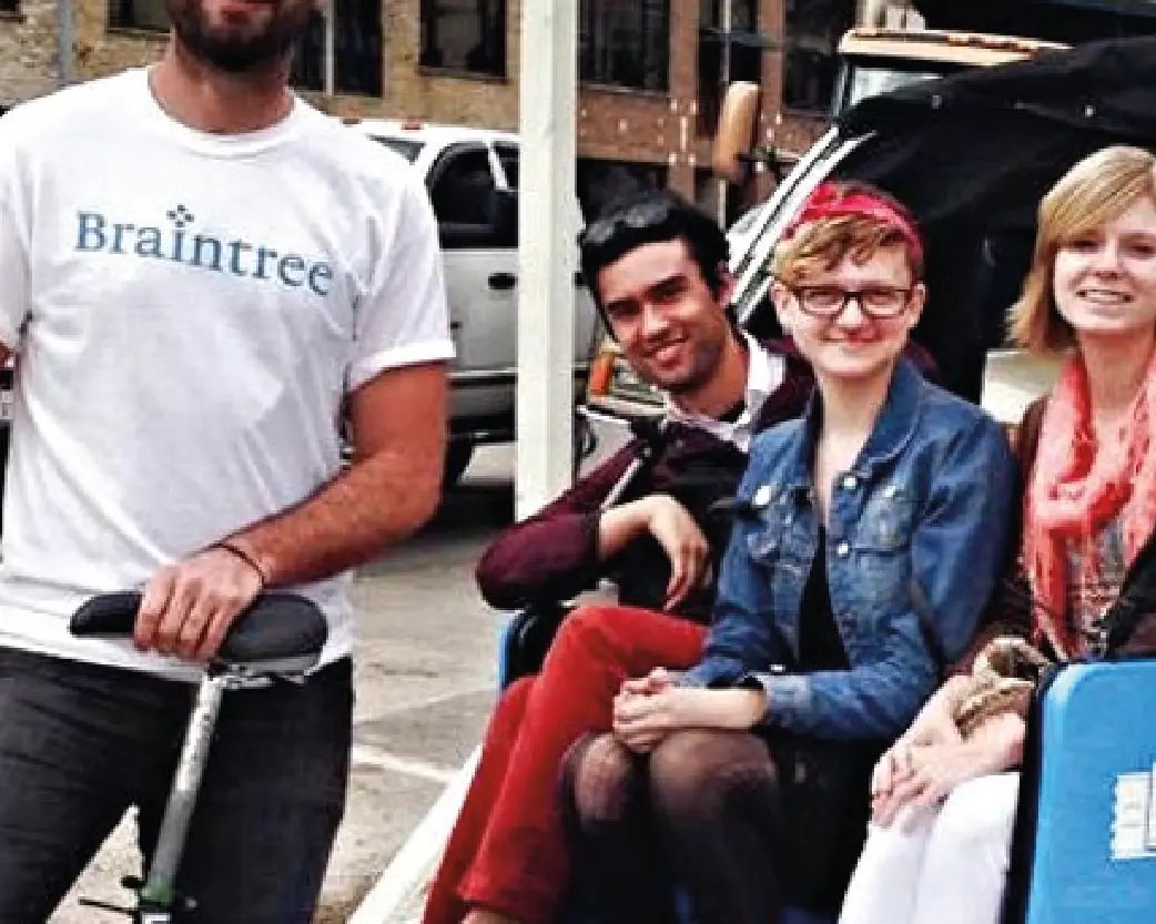 Braintree brand team with riders